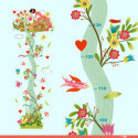 Djeco - Height chart - Young girl in the garden