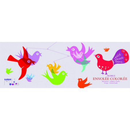 Djeco - Mobile, Colourful flight of fancy