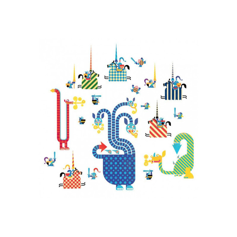 Djeco - Wallstickers, Dragons