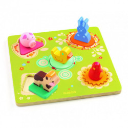 Djeco - Duck & friends Puzzle, 5 pcs