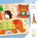 Djeco - Reliefpuzzle, Woodypile, 5 pcs