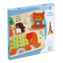 Djeco - Reliefpuzzle, Woodypile, 5 pcs