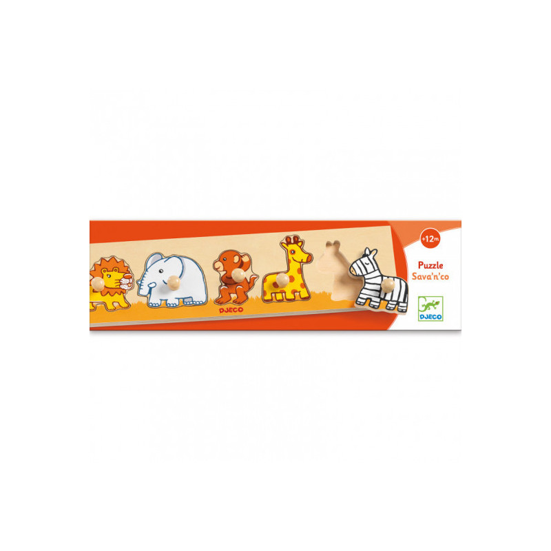 Djeco - Sava'n'co Puzzle, 5 pcs