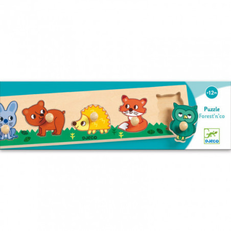 Djeco - Forest'n'co Puzzle, 5 pcs