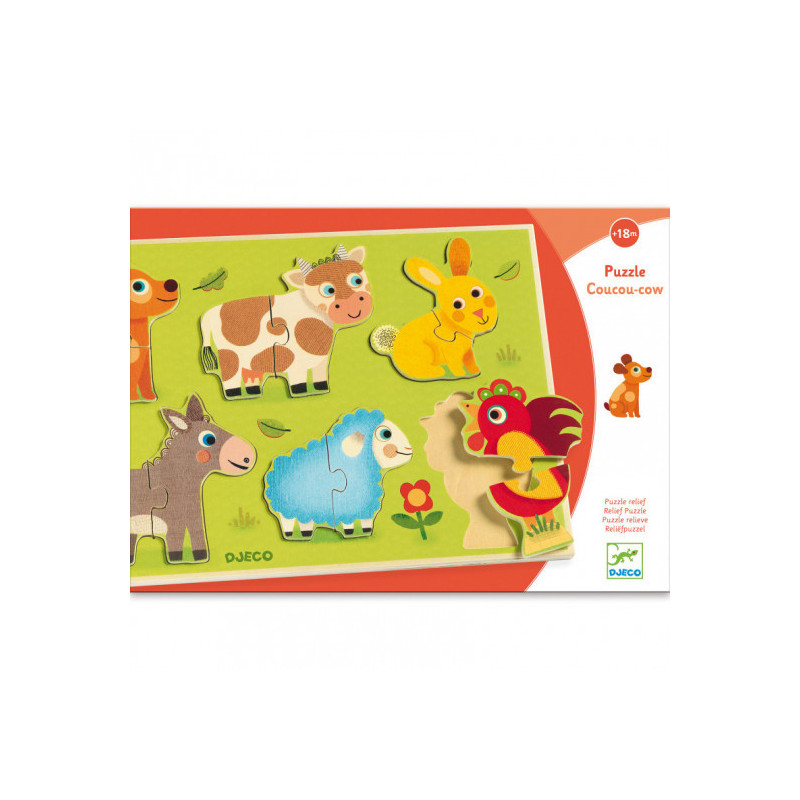 Djeco - Coucou-cow, 12 pcs