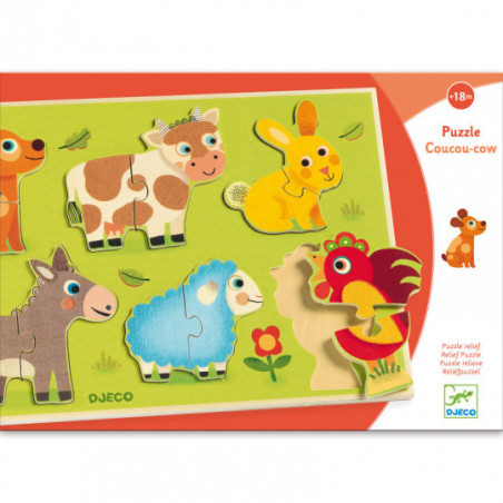 Djeco - Coucou-cow, 12 pcs