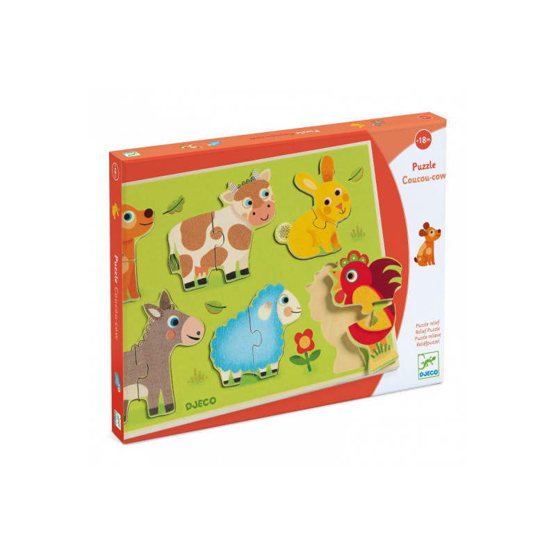 Djeco - Coucou-cow, 12 pcs