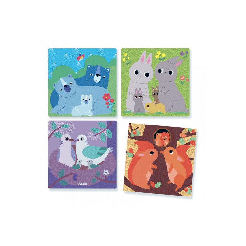 Djeco - Puzz-Up Forest, 9 kuber (36 sidor)