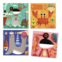 Djeco - Puzz-Up Sea, 9 kuber (36 sidor)