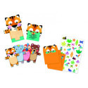 Djeco - Inbjudningskort, Wild animals (8 st)