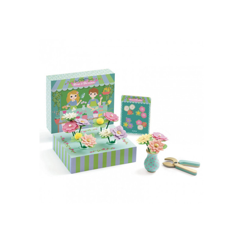 Djeco - Rose & Florian - Create bouquets with a model