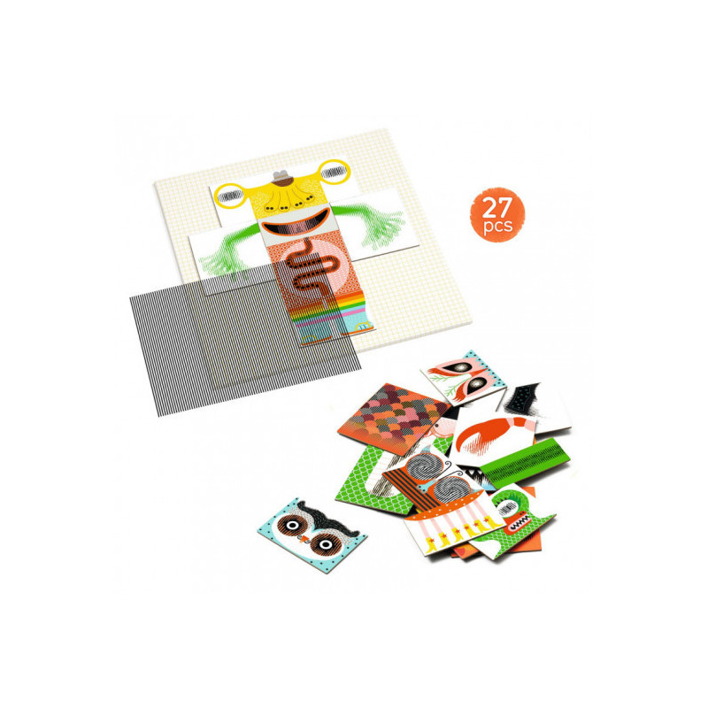 Djeco - Kinoptik, RigoloMonster 27 pcs