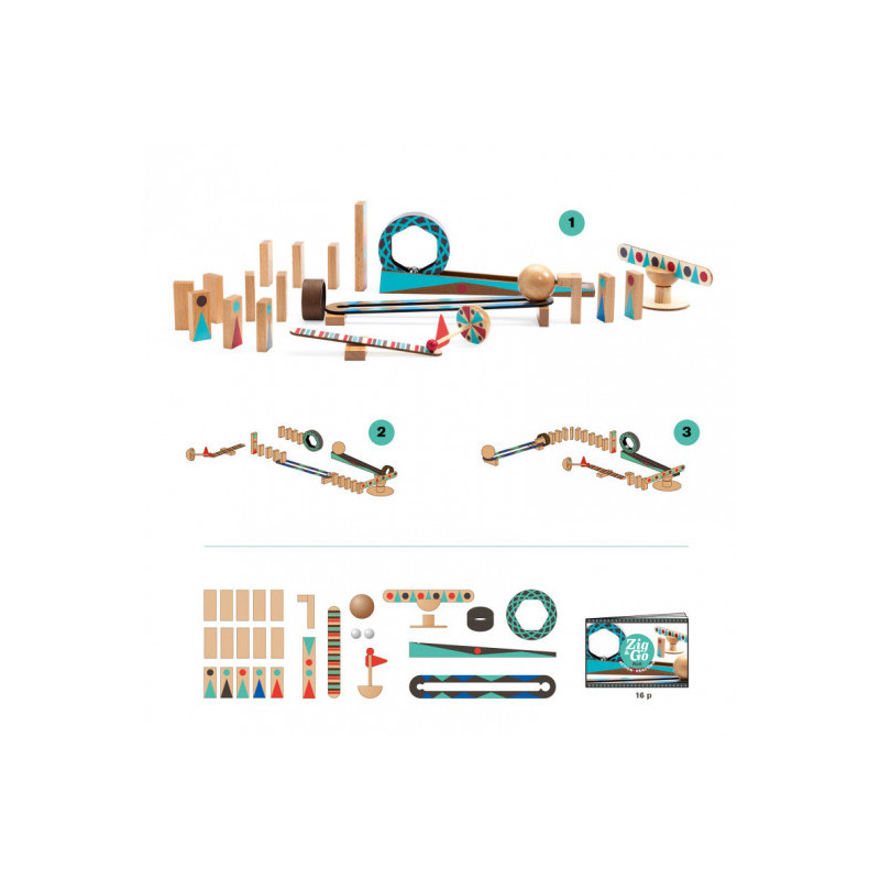 Djeco - Zig & Go - 28 pcs