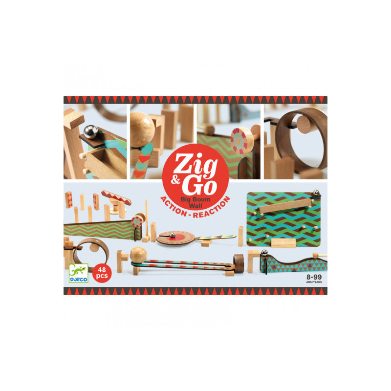 Djeco - Zig & Go - 48 pcs - Big Boum Wall