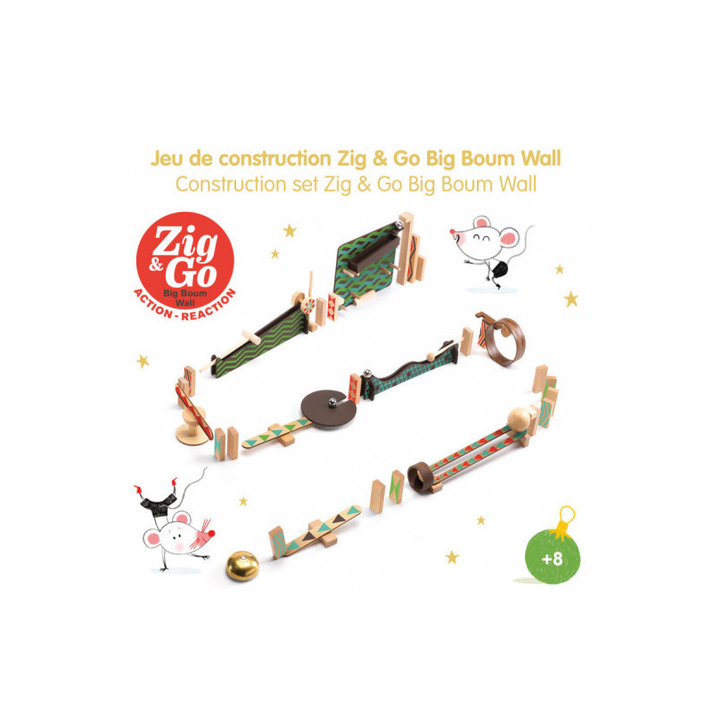 Djeco - Zig & Go - 48 pcs - Big Boum Wall