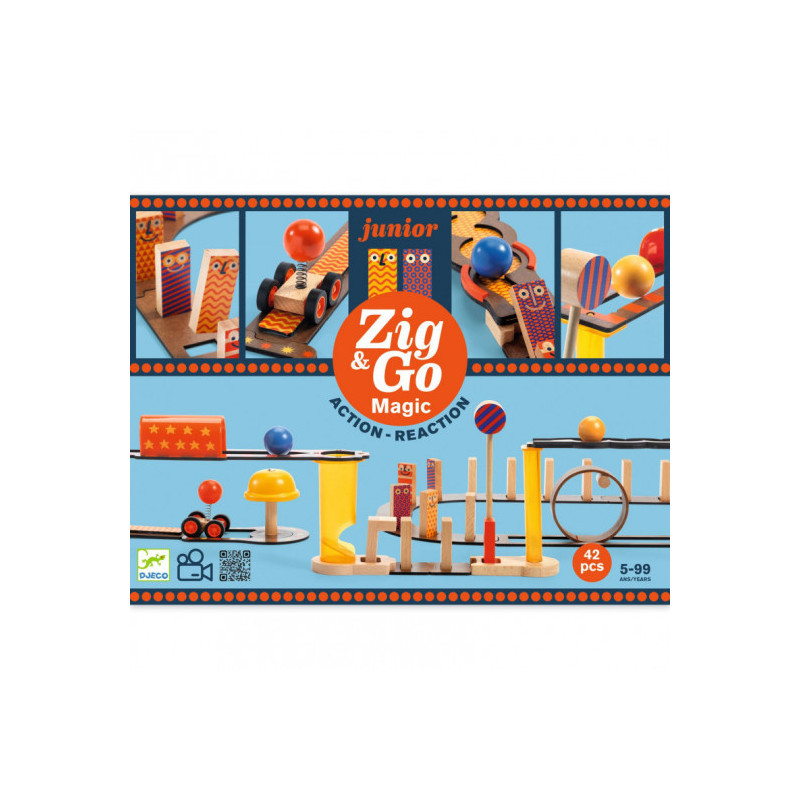 Djeco - Zig & Go Junior - Magic - 43pcs