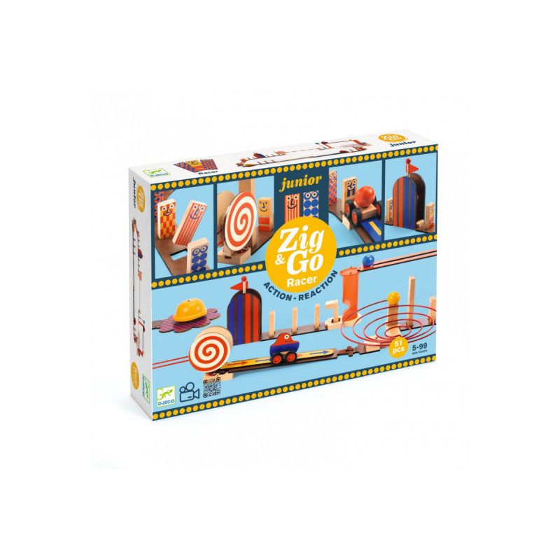 Djeco - Zig & Go Junior - Racer - 51pcs