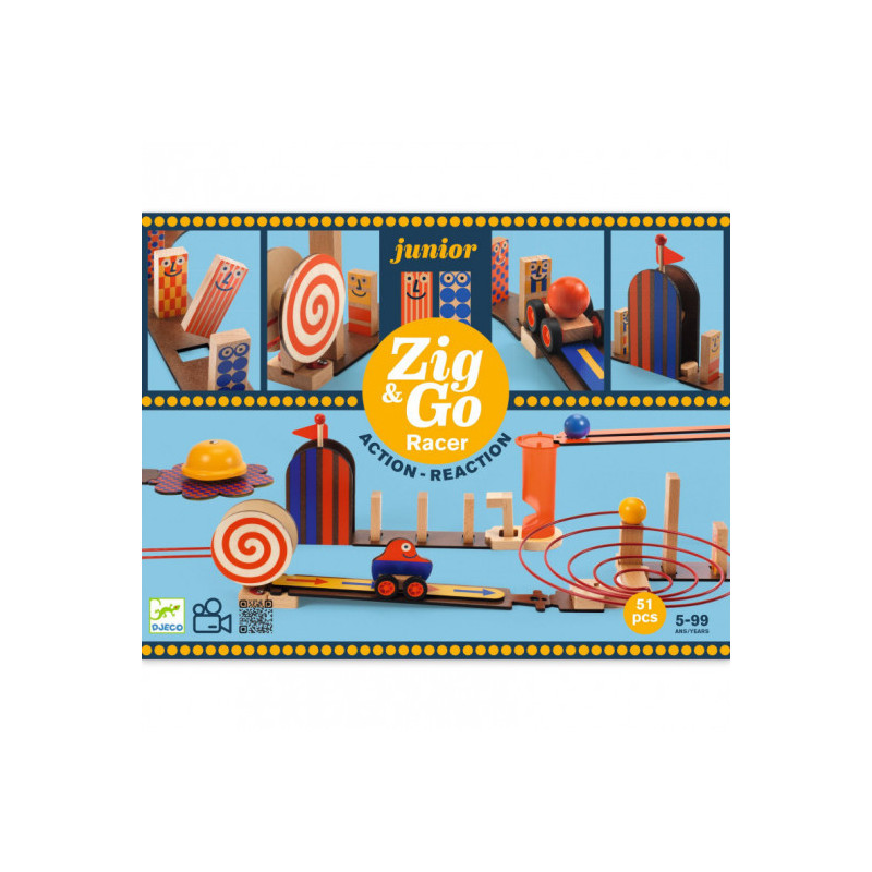Djeco - Zig & Go Junior - Racer - 51pcs