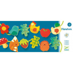 Djeco - Wooden beads - Filanature