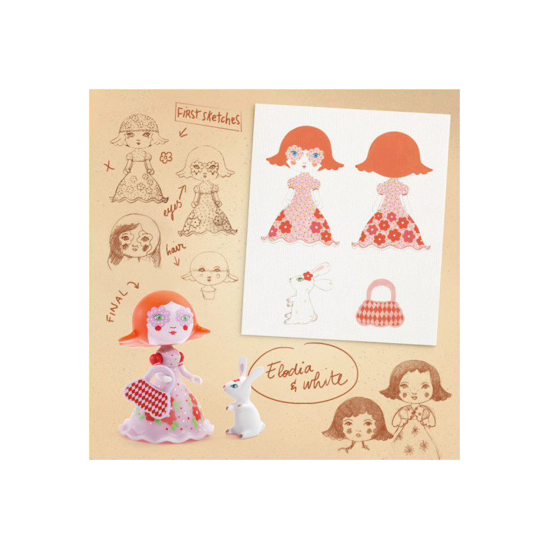 Djeco - Arty toys, Elodia & white