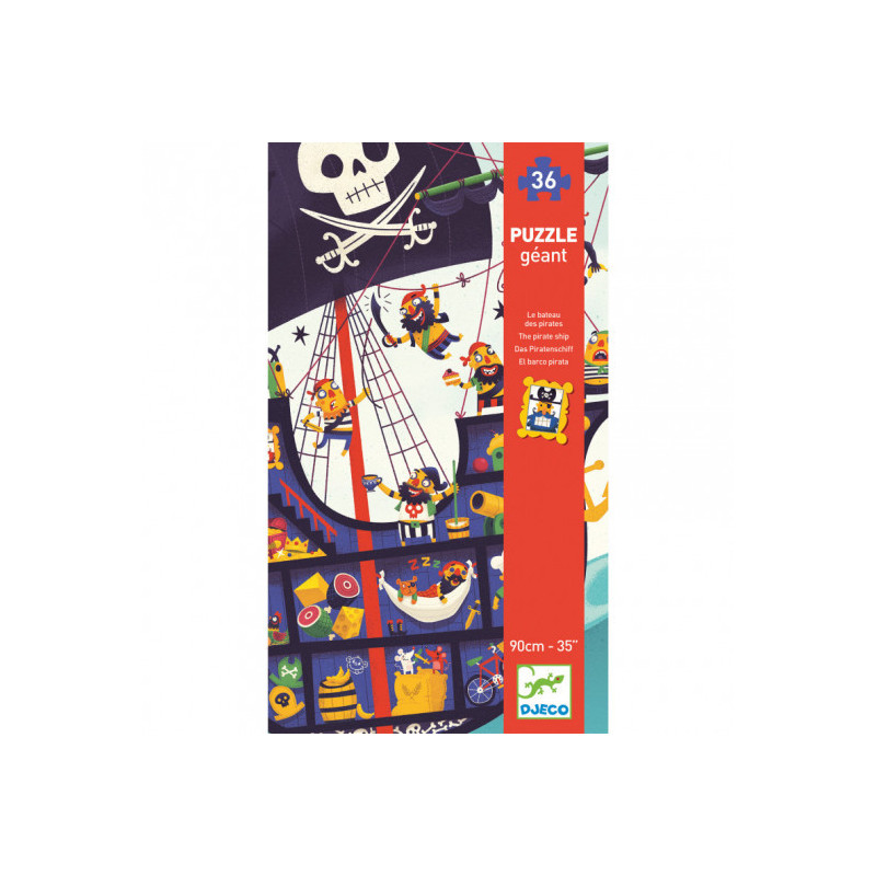 Djeco - The pirate ship - 36 pcs