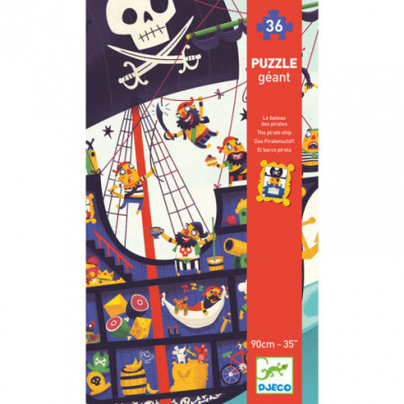 Djeco - The pirate ship - 36 pcs