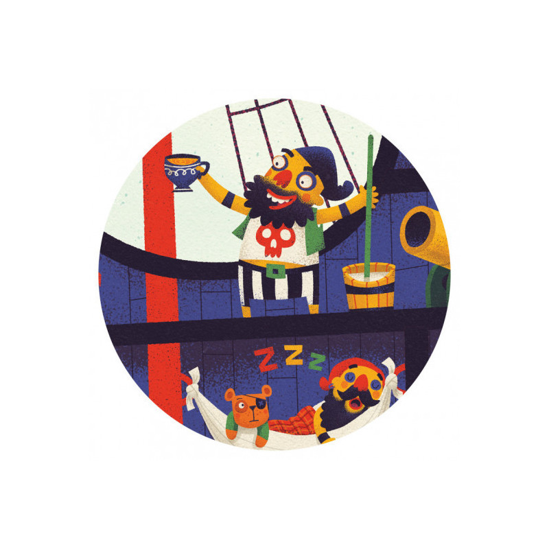 Djeco - The pirate ship - 36 pcs