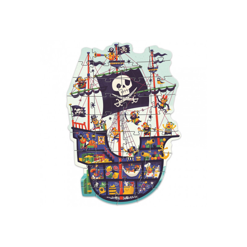 Djeco - The pirate ship - 36 pcs