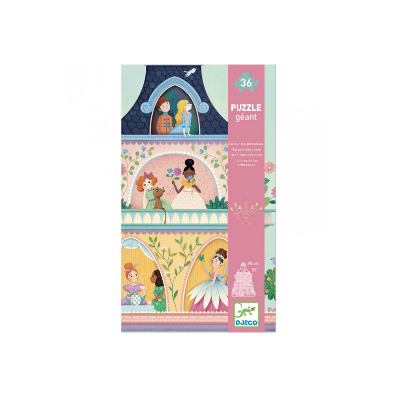 Djeco - The princess tower, 36 pcs