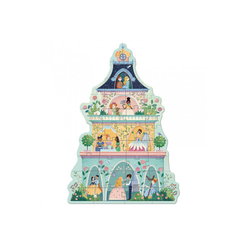 Djeco - The princess tower, 36 pcs
