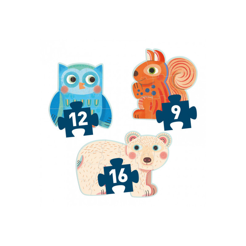 Djeco - In the Forest - 9, 12, 16 pcs