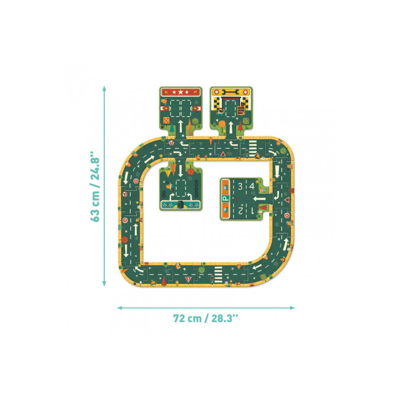 Djeco - Road, 21 pcs