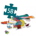Djeco - Leon the dragon, 58 pcs
