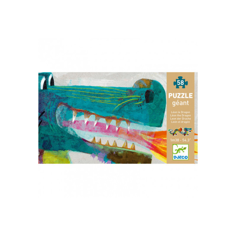 Djeco - Leon the dragon, 58 pcs