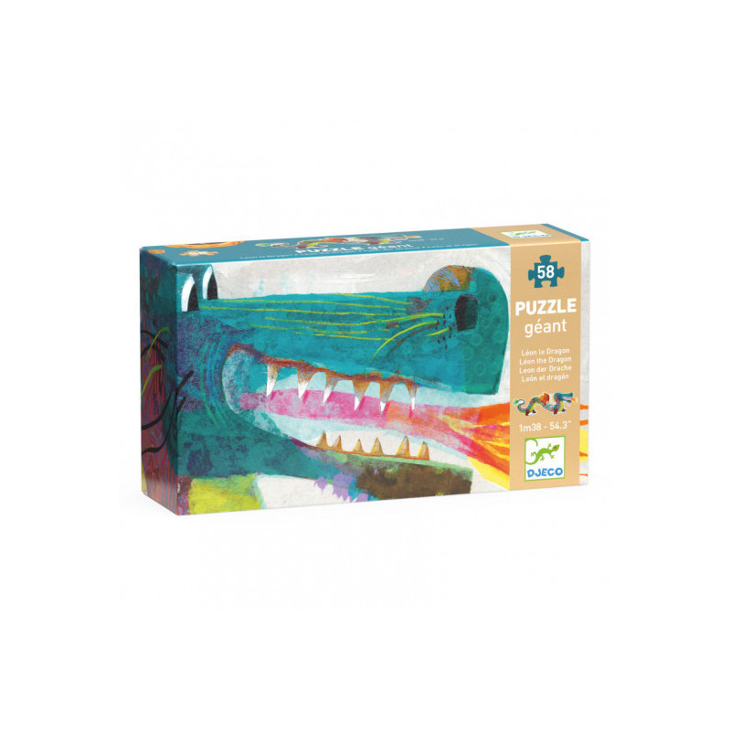 Djeco - Leon the dragon, 58 pcs