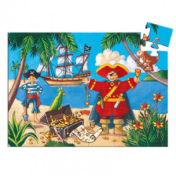 Djeco - Pirate treasure Puzzle,  36 pcs