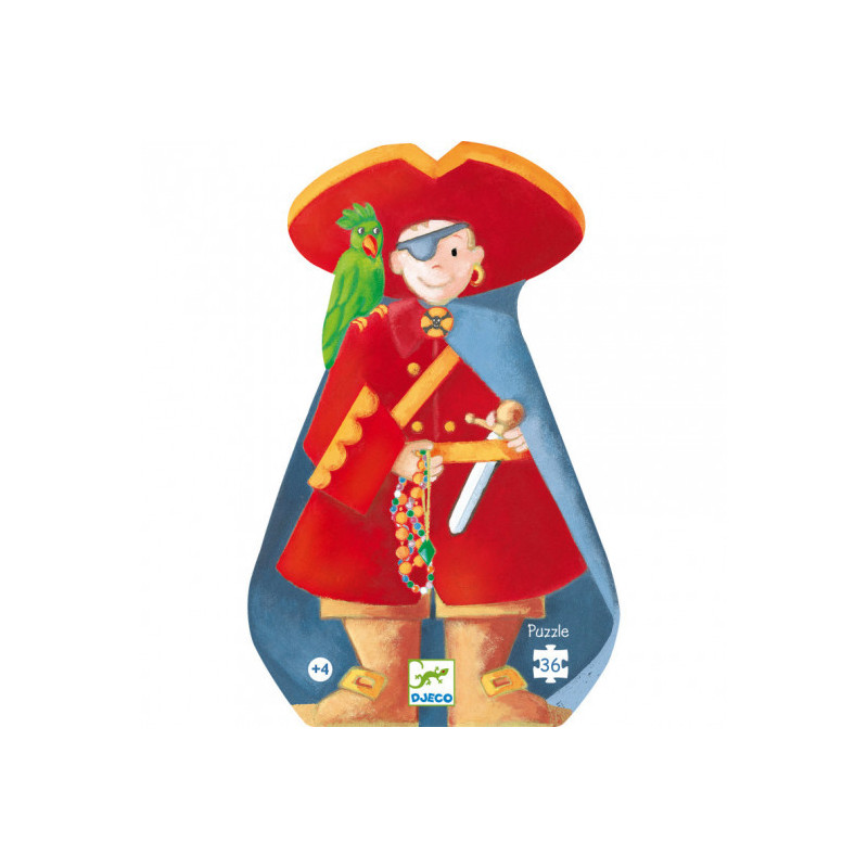 Djeco - Pirate treasure Puzzle,  36 pcs
