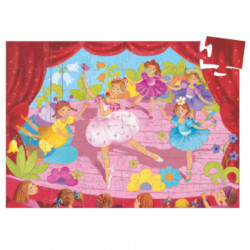 Djeco - Ballerina and flower Puzzle, 36 pcs