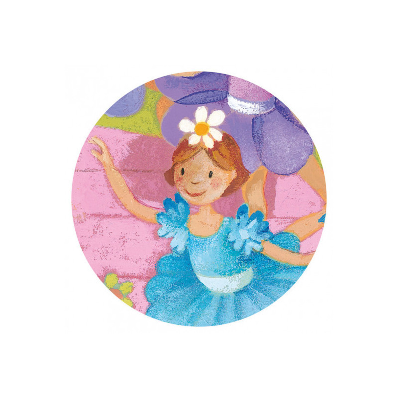Djeco - Ballerina and flower Puzzle, 36 pcs