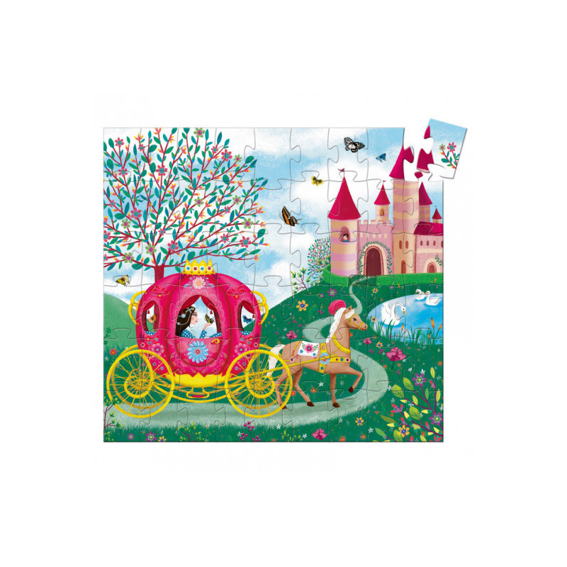 Djeco - Siluettepussel, Eloises carrige, 54 pcs