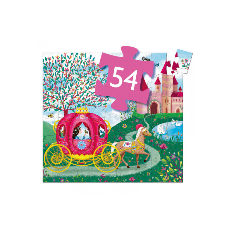 Djeco - Siluettepussel, Eloises carrige, 54 pcs