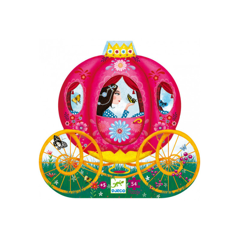 Djeco - Siluettepussel, Eloises carrige, 54 pcs