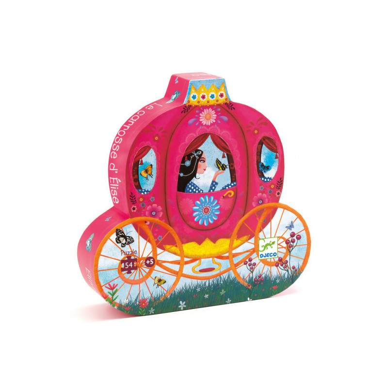 Djeco - Siluettepussel, Eloises carrige, 54 pcs