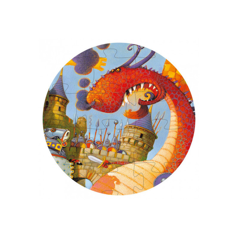 Djeco - Valliant and the Dragon, 54 pcs