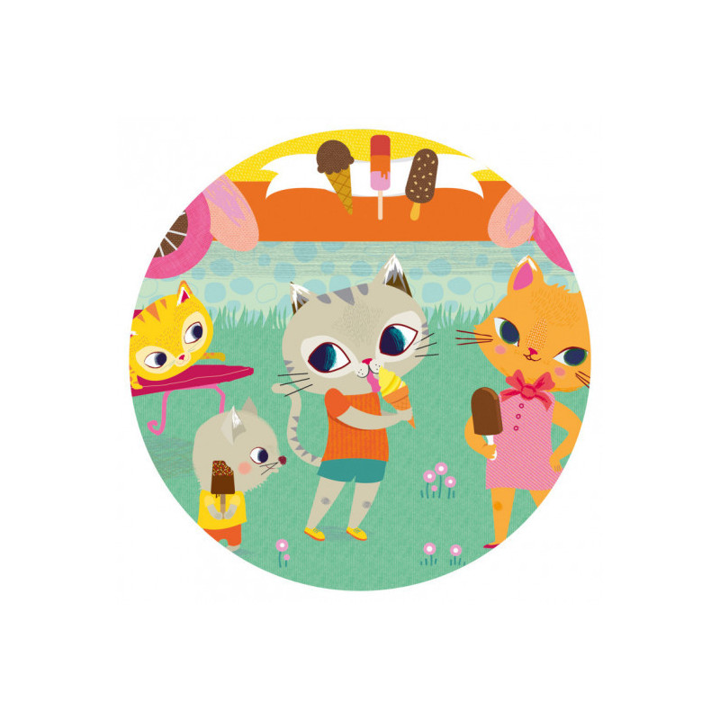 Djeco - Pussel, Glassbil