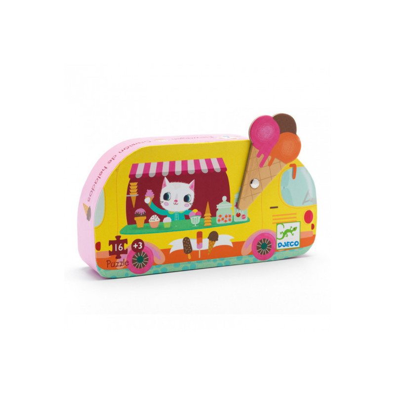 Djeco - Pussel, Glassbil