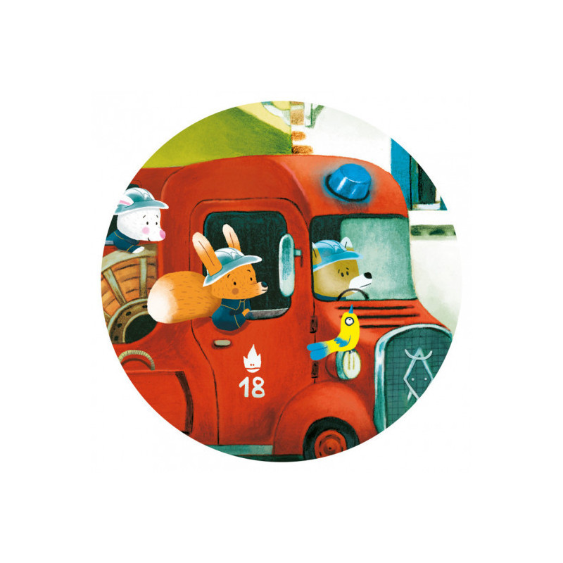 Djeco - Pussel, Brandbil