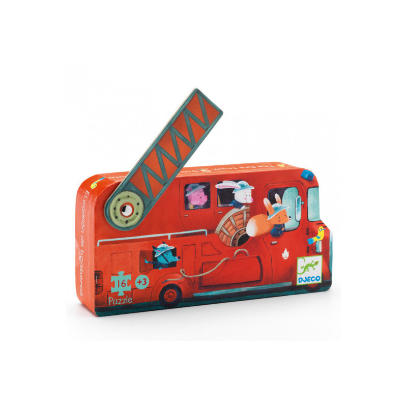 Djeco - Pussel, Brandbil