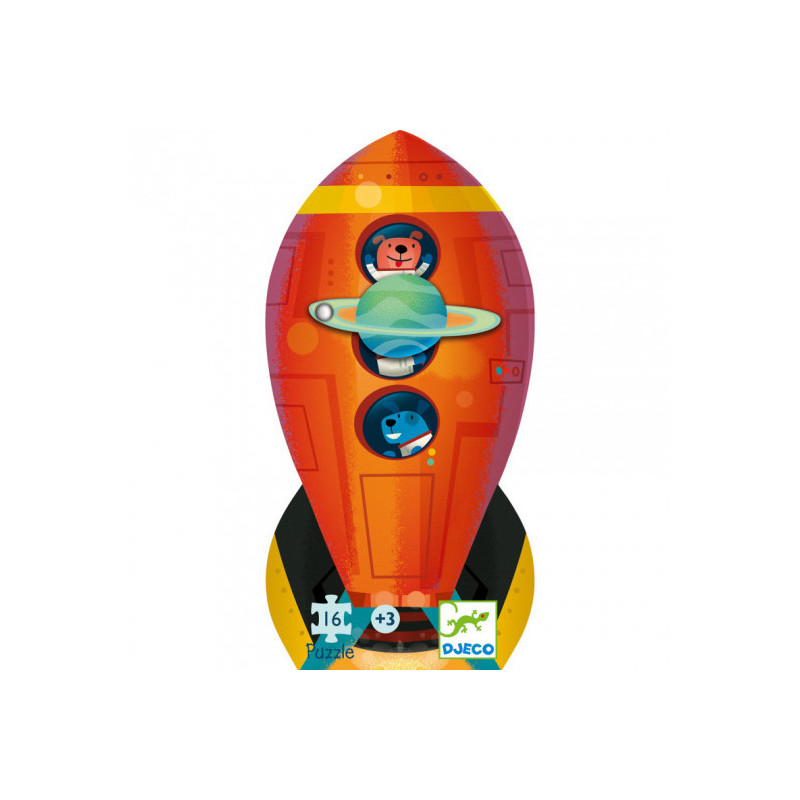Djeco - Spaceship, 16 pcs