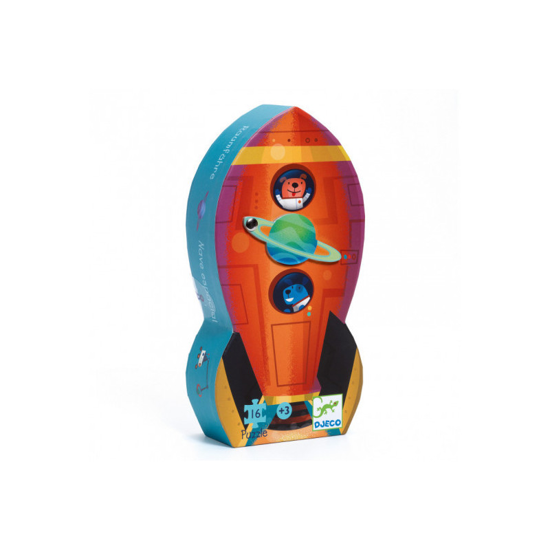 Djeco - Spaceship, 16 pcs
